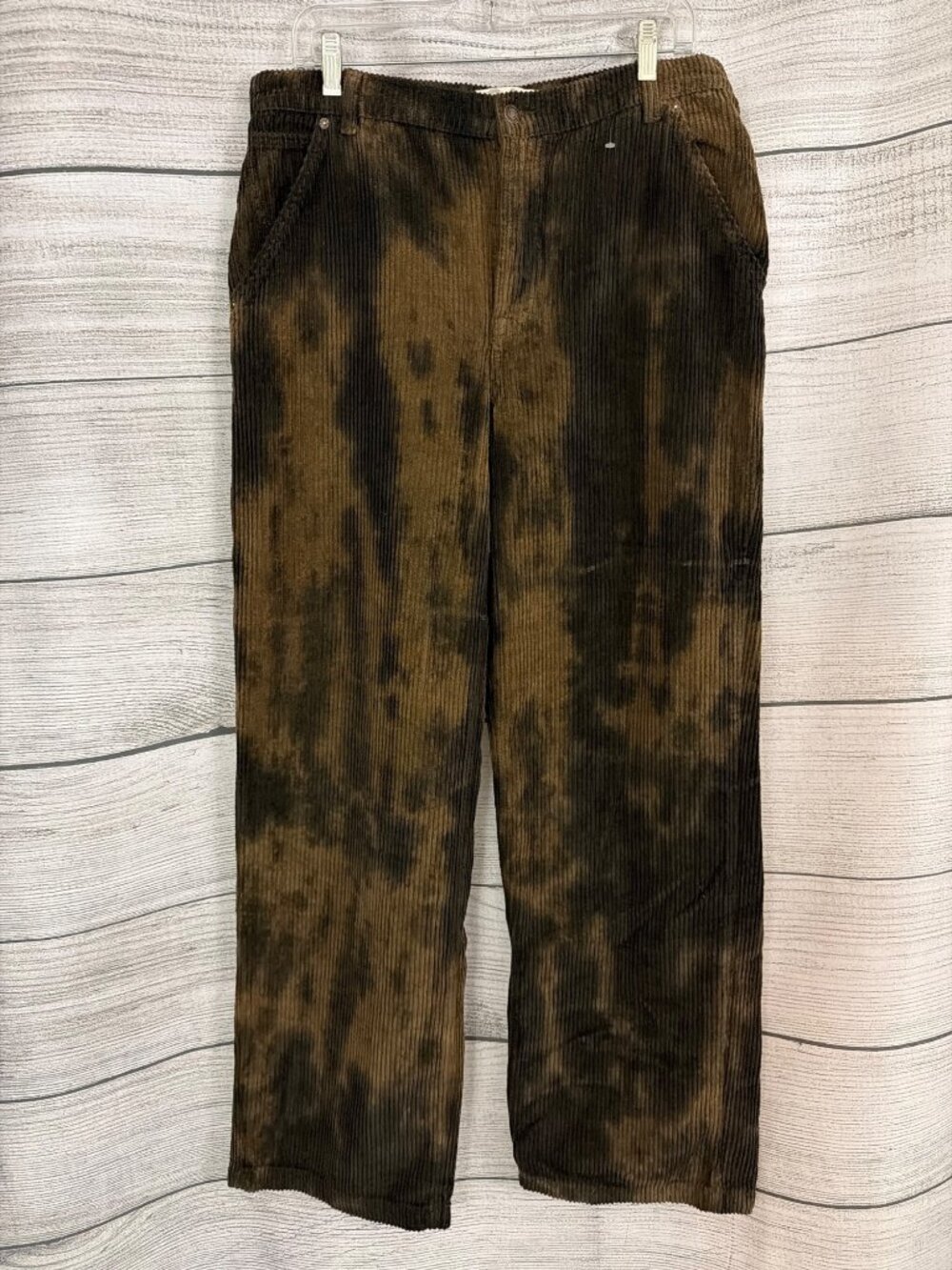 NWOT We The Free Corduroy Wide Leg Tie-Dye Pants Size 31